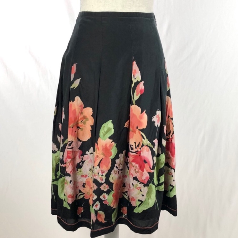 Trevan floral print midi skirt  - Size 12
